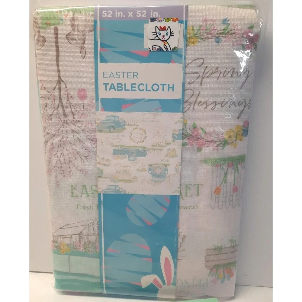 Easter Vinyl Tablecloth 52